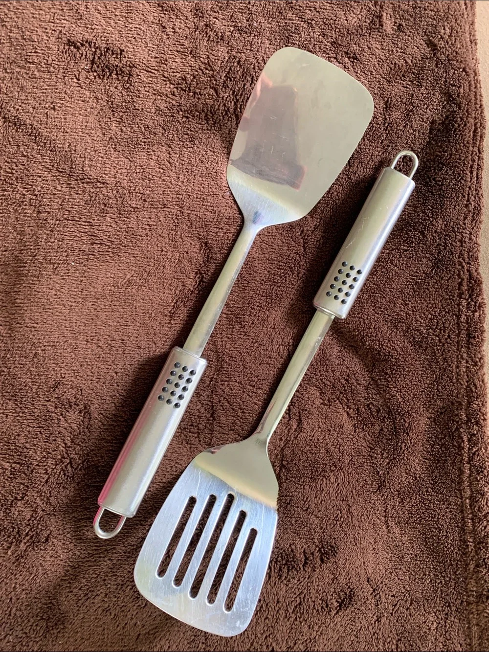 INOX stainless steel (18/8) spatulas (2) - in great condition!  👏🏻⭐️
